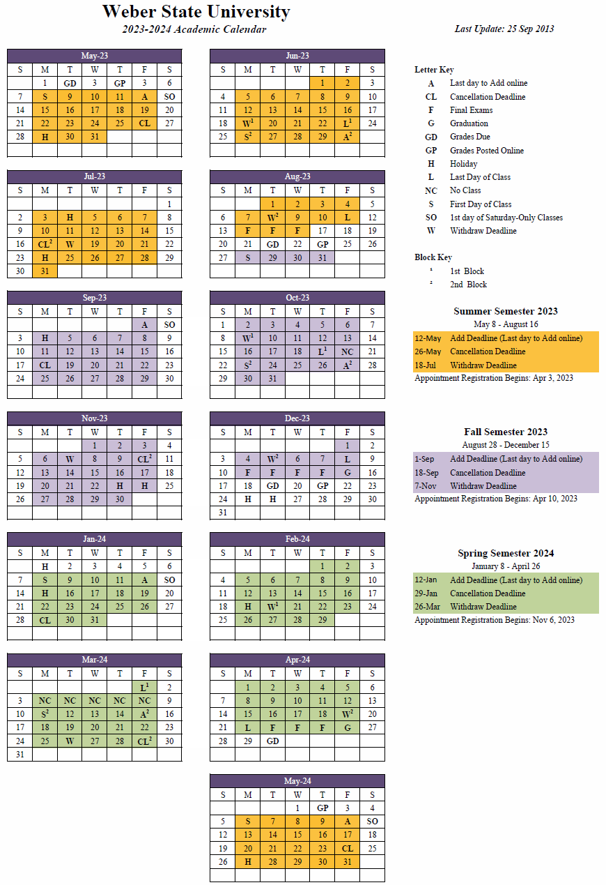 Davenport University Academic Calendar